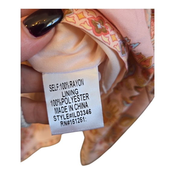 NWOT IN LOOM Vintage Boho Midi Floral Romantic Ruffle Dress - Picture 9 of 9